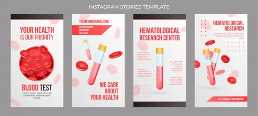 Recursos de diseño gratuitos para diseñadores de atención médica: plantilla de historias de Instagram