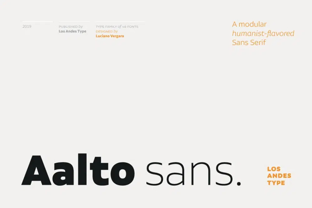 Melhores fontes para usar em mídia digital: Aalto Sans