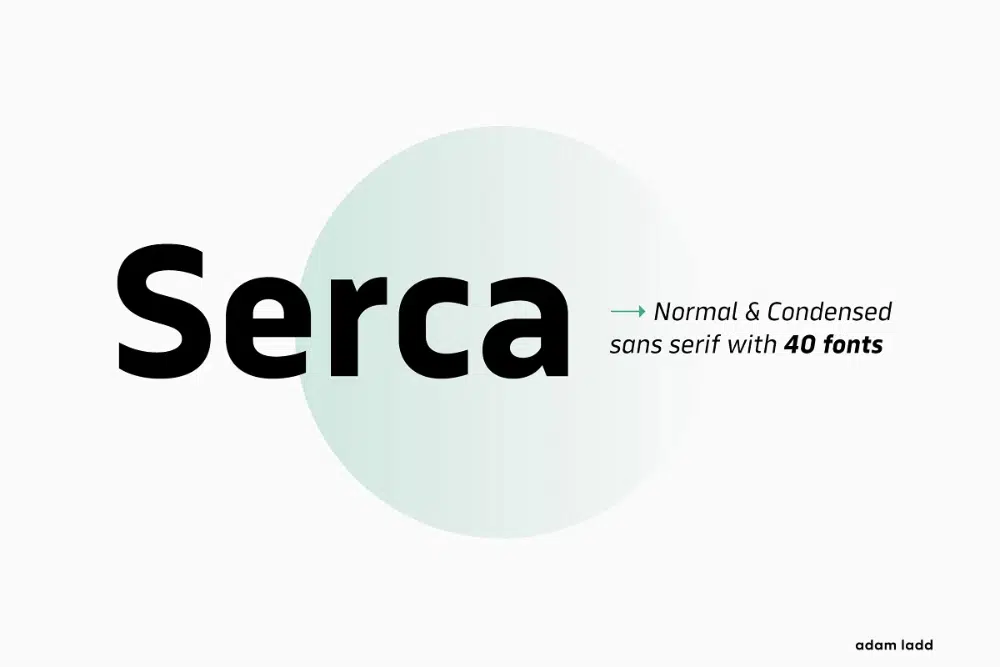 用於數字媒體的最佳字體：Serca