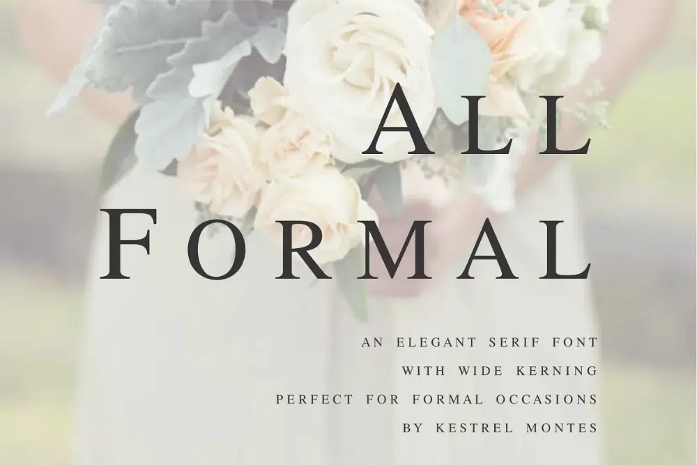 用於數字媒體的最佳字體：All Formal