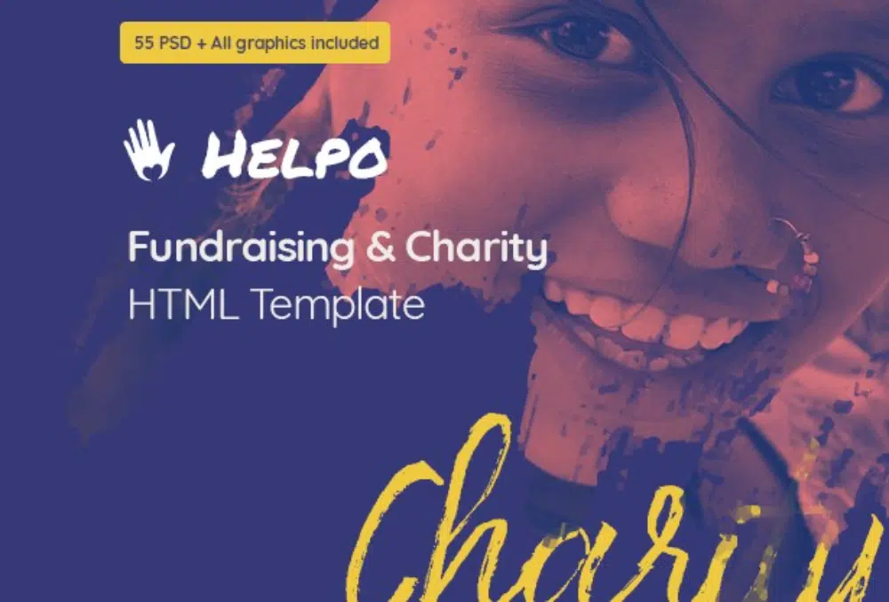 Tema HTML yang Berguna untuk Acara Amal: Helpo - Template HTML Penggalangan Dana & Amal