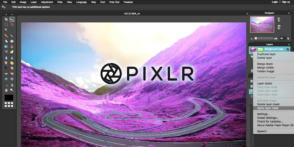 Pixlr : 10 Software Desain Grafis Online Gratis Terbaik