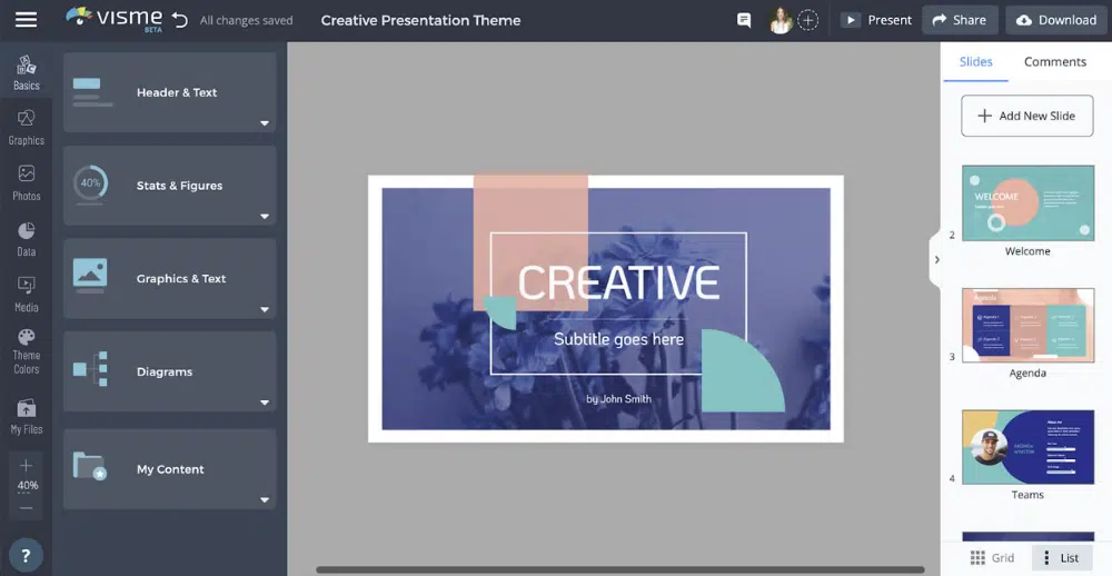 Visme : 10 Software Desain Grafis Online Gratis Terbaik