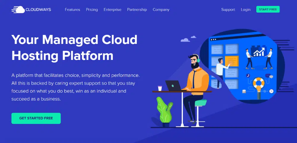 Host di WordPress su cloud: Cloudways