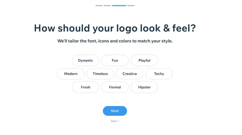 Wix Logo Maker บทช่วยสอนทีละขั้นตอน: เลือกสไตล์