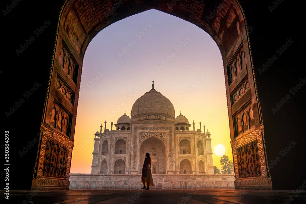 Images de stock gratuites à utiliser pour les images de héros de site Web : Image du Taj Mahal