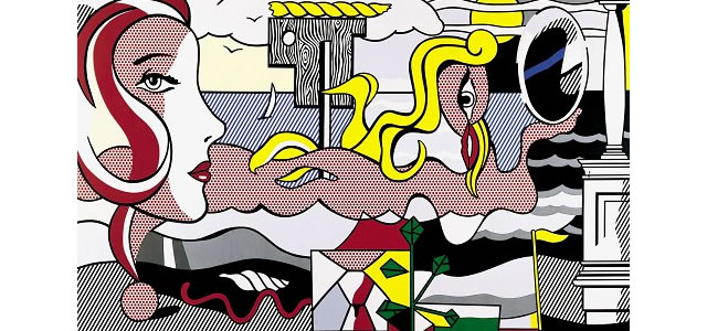 Tokoh dalam Lanskap 1977 Roy Lichtenstein