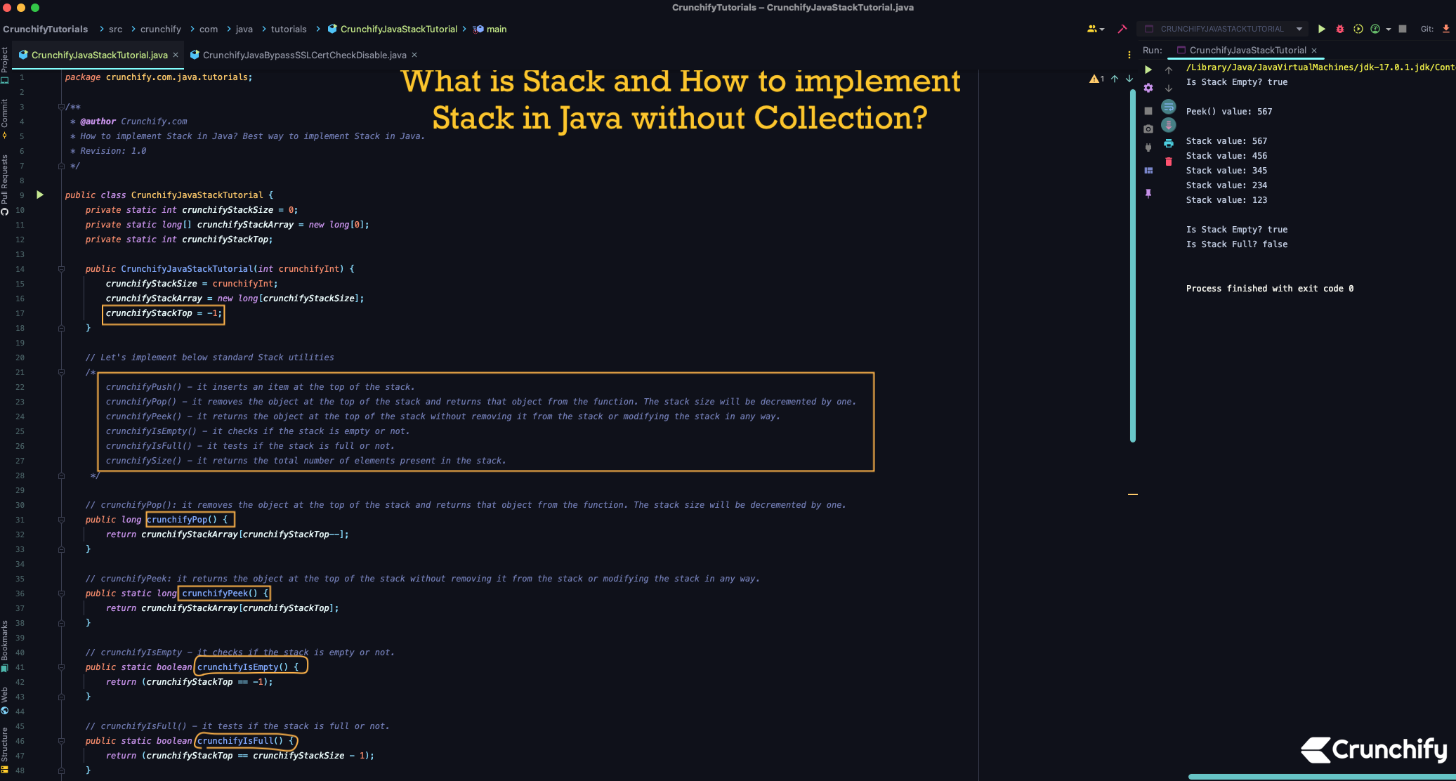 O que é Stack e como implementar Stack em Java sem coleção?