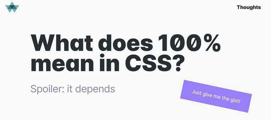 CSS'de %100 ne anlama geliyor?