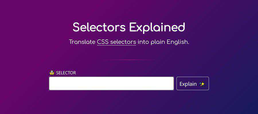 ตัวอย่างจาก Selectors อธิบาย