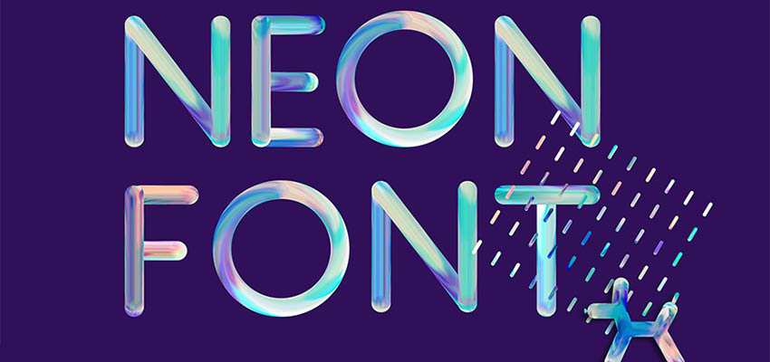 Font neon