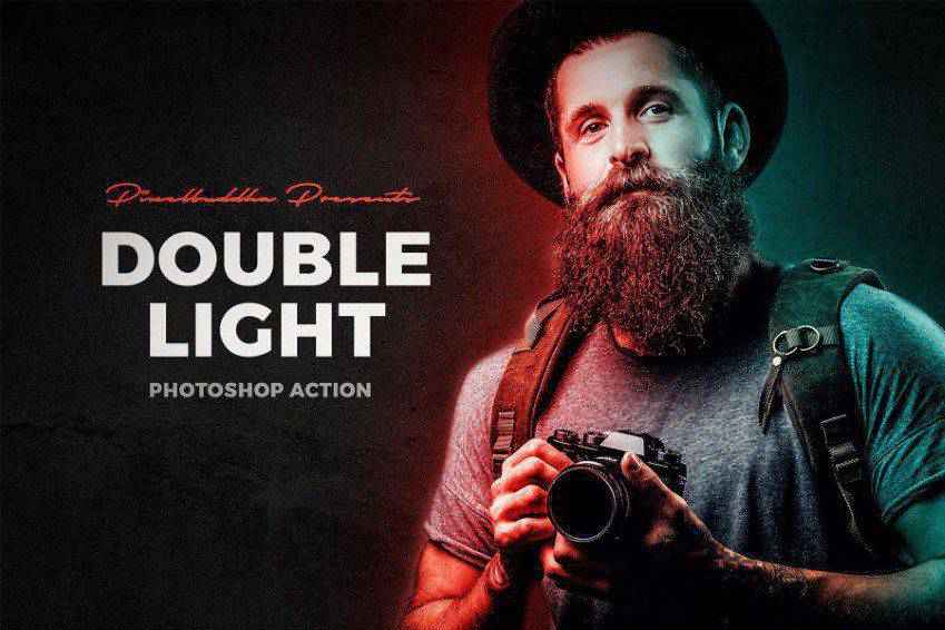 Azione di Photoshop a doppia luce