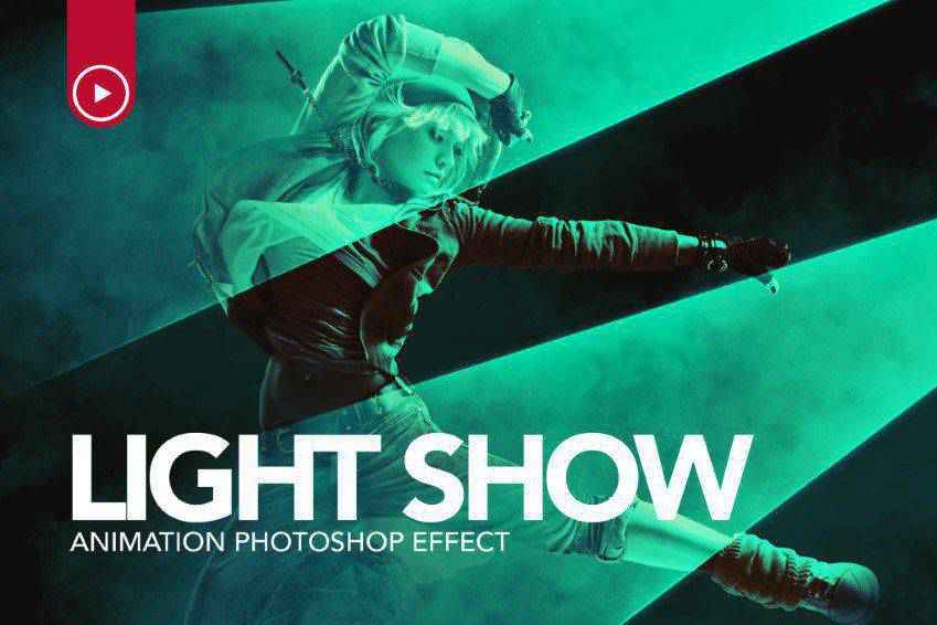 แอนิเมชั่นการแสดงแสง Photoshop Action