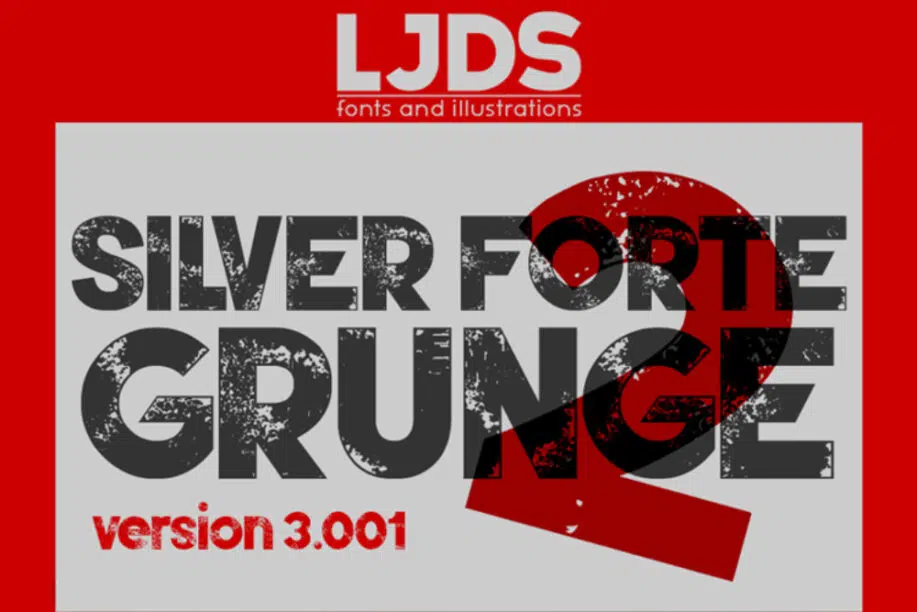 แบบอักษร Silver Forte Grunge