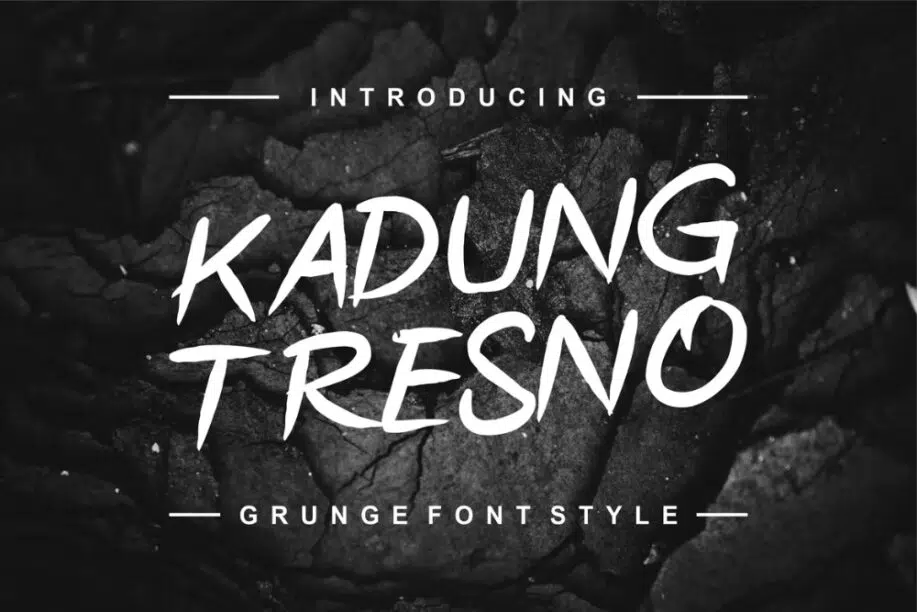 Stile del carattere di Kadung Tresno Grunge