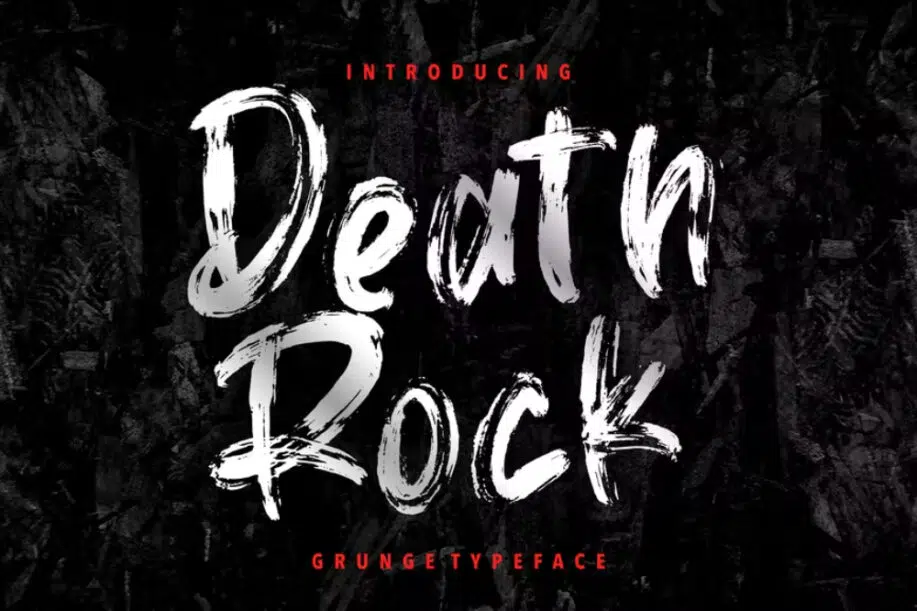 แบบอักษรธุรกิจ Death Rock Grunge