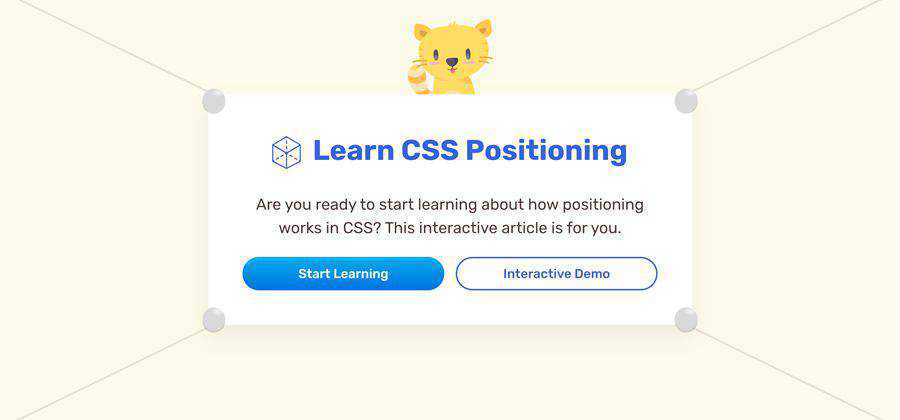 Pelajari CSS Positioning alat berbasis web contoh desain web gratis