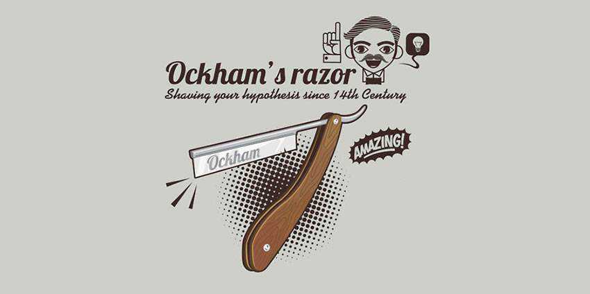 occam rasiermesser illustrationsidee