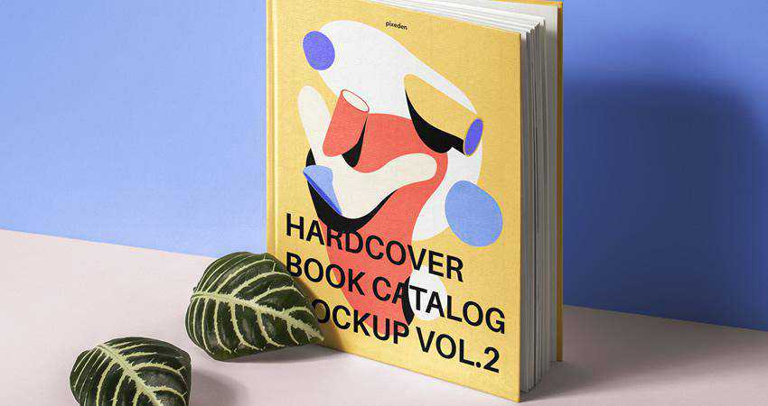 Katalog Buku Hardcover PSD Gratis Mockup Photoshop PSD