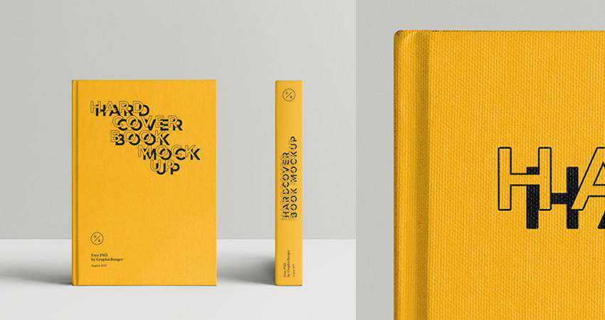 Template MockUp Buku Hardcover Gratis Photoshop PSD