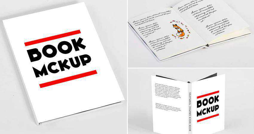 Template Mockup Buku Minimal Photoshop PSD