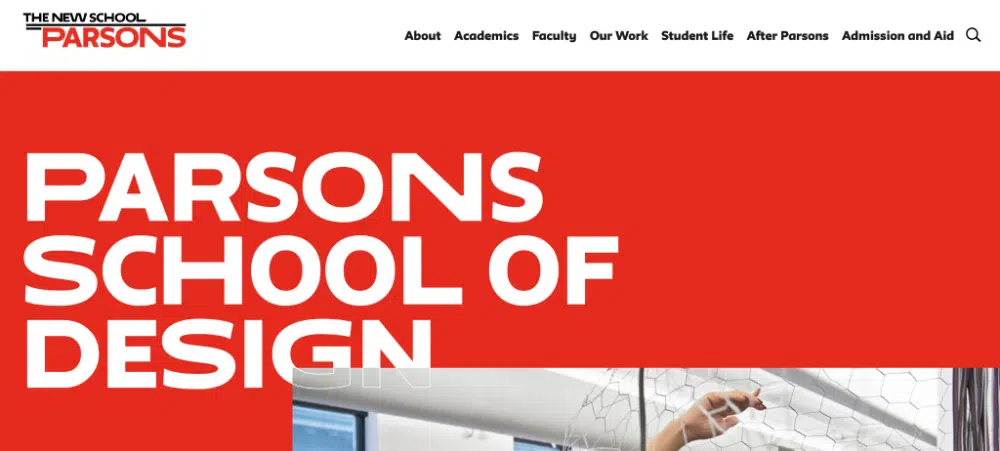 Parsons School of Design - 10 meilleures écoles de design graphique aux États-Unis