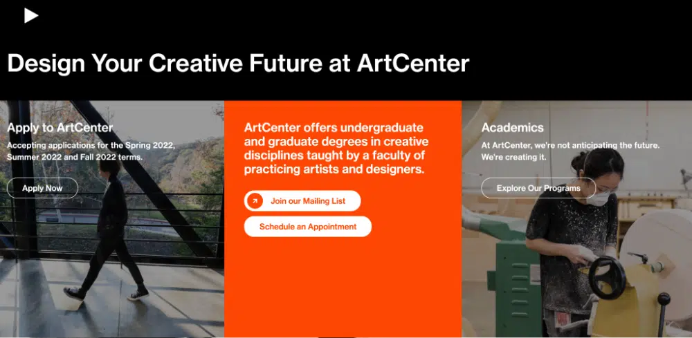 ArtCenter College of Design - 10 meilleures écoles de design graphique aux États-Unis