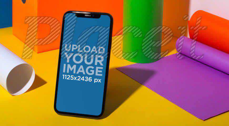 Siyah iPhone 11 Pro Photoshop PSD Mockup Şablonu