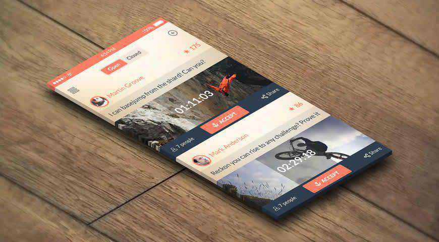 Template Mockup PSD Aplikasi Photoshop yang Realistis