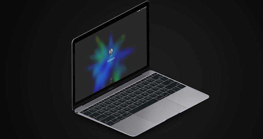 Modello di mockup per macbook gratuito per iPad isometrico psd photoshop