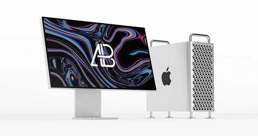 2019 Mac Pro templat mockup macbook gratis psd photoshop