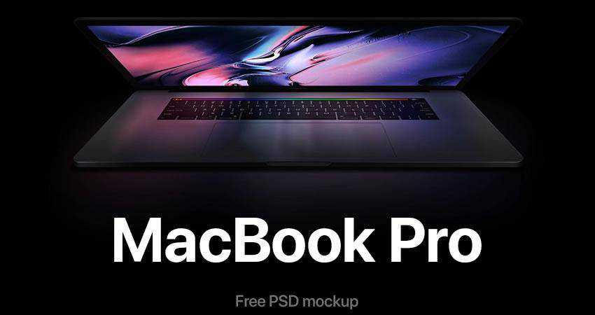 pro modello di mockup gratuito per macbook psd photoshop