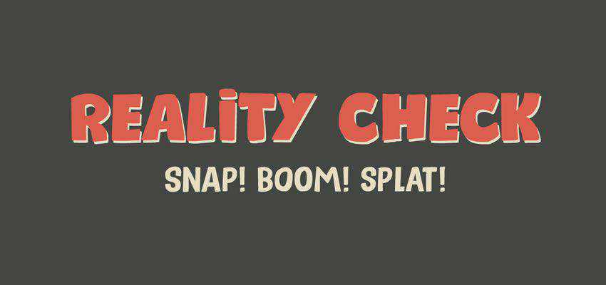 Reality Check Comic Font famille de polices de dessins animés gratuits