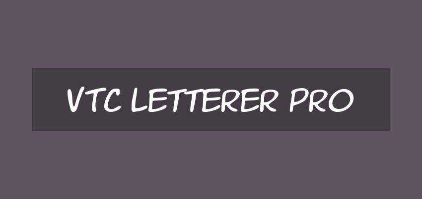 VTC Letterer Pro Font ตระกูลฟอนต์การ์ตูนการ์ตูนฟรี