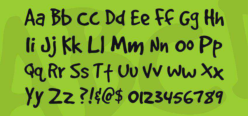 GoodDog Plain Font ตระกูลตัวอักษรการ์ตูนฟรี