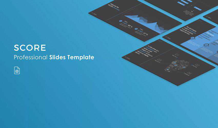 Skor template presentasi tema slide google