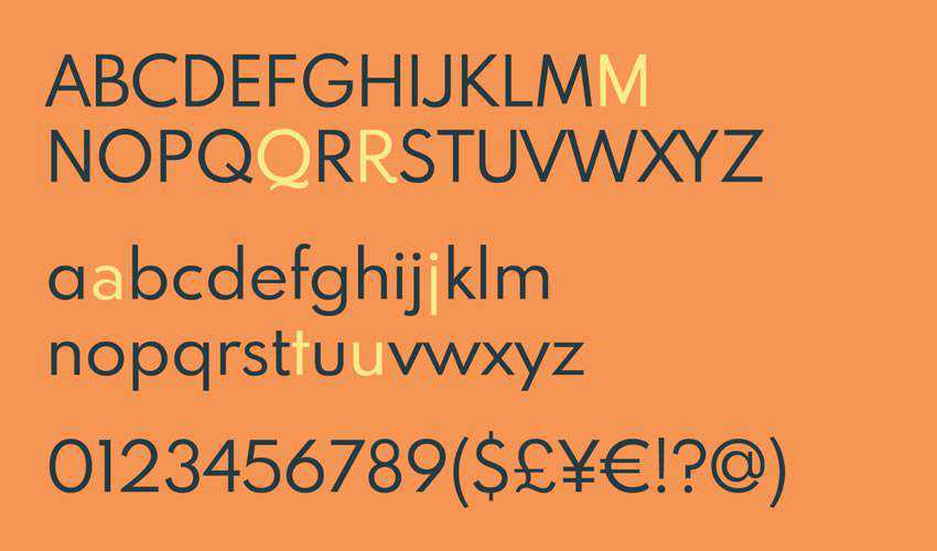 partan MB Modern Geometris gratis desain font tipografi jenis huruf