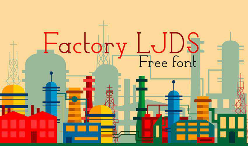 โรงงาน LJDS ฟรีการออกแบบตัวอักษรแบบพิมพ์เล็กที่สุด