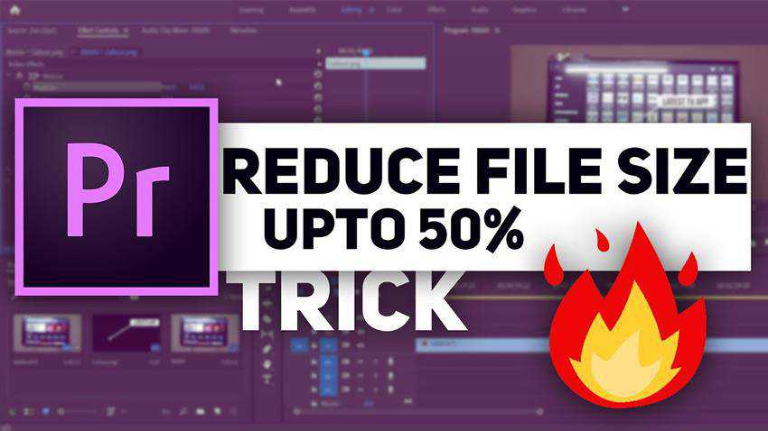 Come ridurre le dimensioni del file di output in Premiere Pro