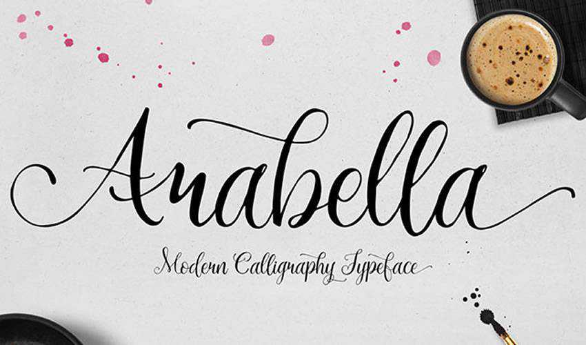 script de tipografia de caligrafia de fonte gratuita Arabella Script