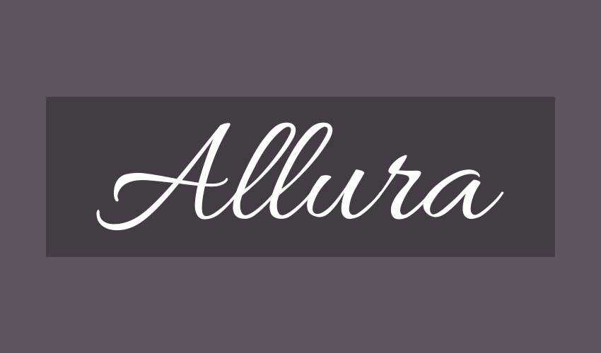 font gratuit caligrafie tipografie script Allura