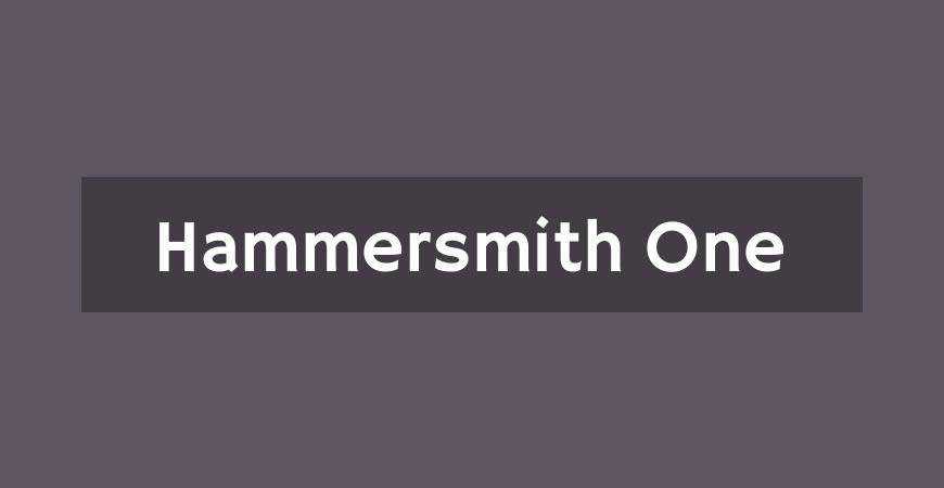 Hammersmith One 무료 제목 제목 타이포그래피 글꼴 서체