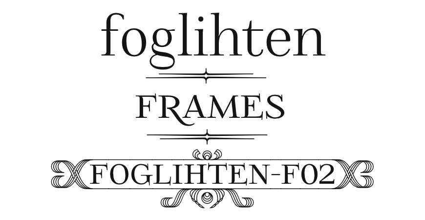 Foglihten F02 免费标题标题排版字体字体