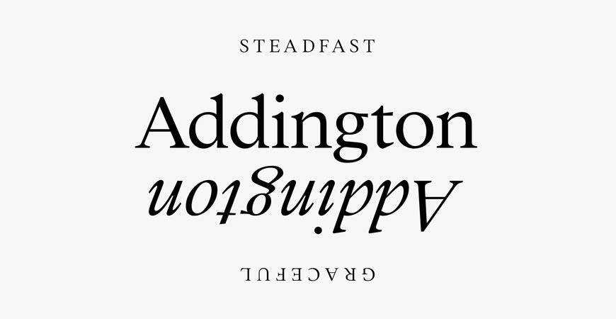 Addington CF Serif titre gratuit titre typographie police de caractères