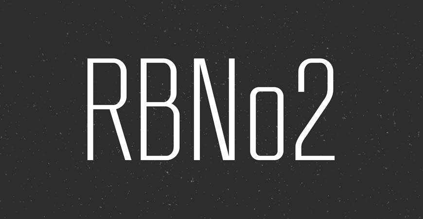 RBNo2 عنوان خط طباعة العنوان المجاني