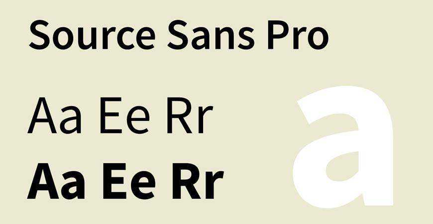 Source Sans Pro 免费标题标题排版字体字体