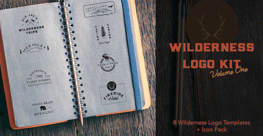 Wilderness Logo Creator Kit-Vorlage