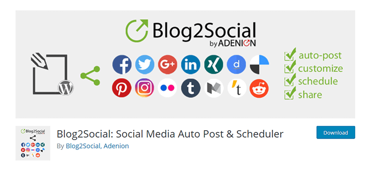 Blog2Social: publicación automática y programador en redes sociales