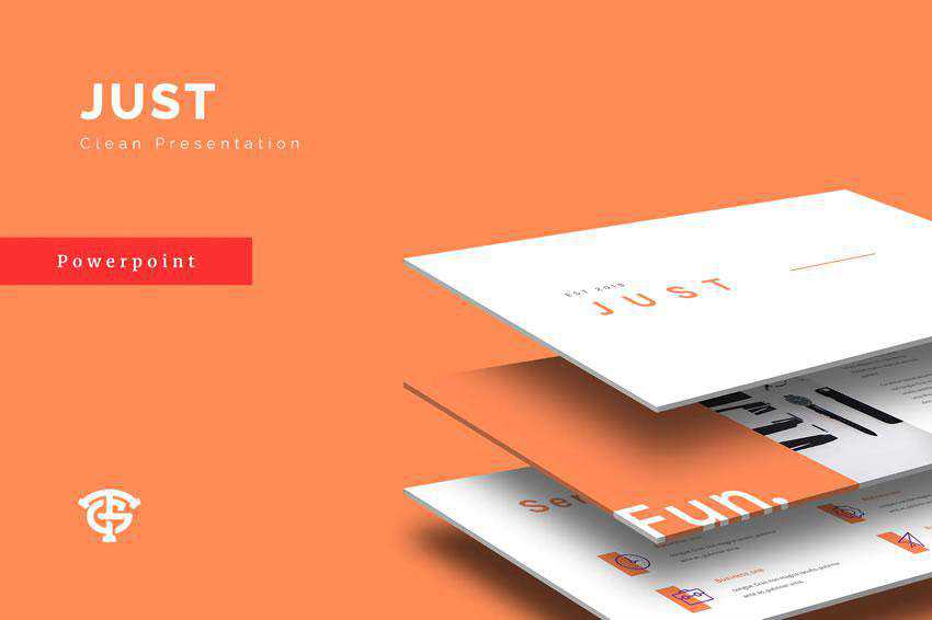 Powerpoint Just Minimal Clean プレゼンテーション テンプレート