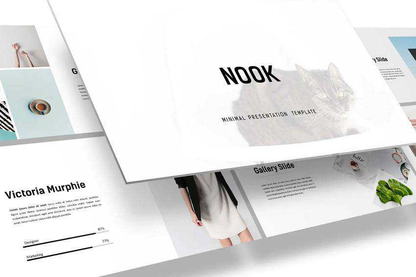 Nook Powerpoint - Template Presentasi Minimal Bersih